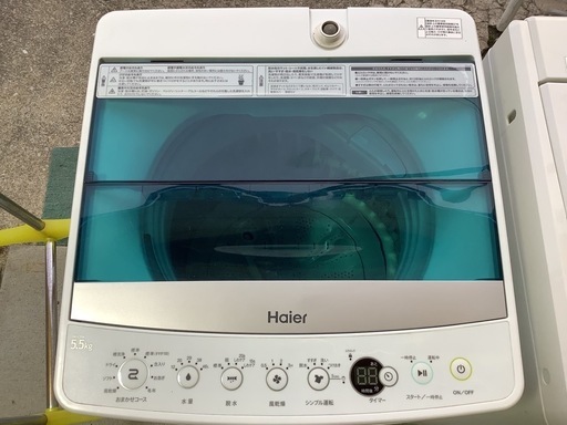 【リサイクルサービス八光】2018年製　ハイアール　5.5kg　全自動洗濯機　JW-C55A
