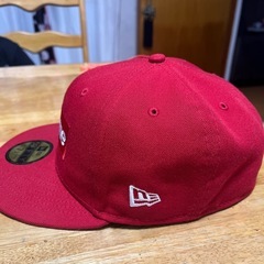 supremeキャップ赤の画像