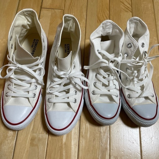 コンバース スニーカー お揃い 23 と 25.5