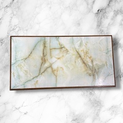 ローテーブル 大理石風天板 幅120cm 高さ41cmの画像