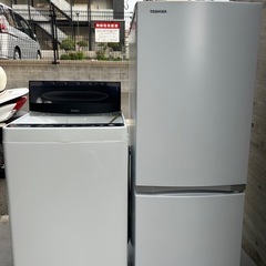 福岡市配送設置無料　153L東芝冷蔵庫、洗濯機セット