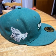 supremeキャップ緑の画像