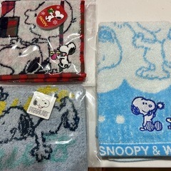 未使用 スヌーピー ハンドタオル SNOOPY ピーナッツ 3枚セット