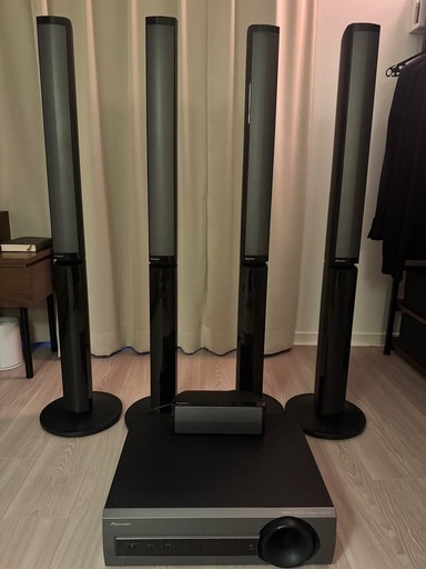 【最終値下げ】パイオニア ホームシアタースピーカー& ウーハー セット / HTP-S767