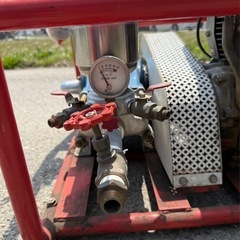 クボタ動力噴霧機セットガソリンエンジン作動正常　の画像