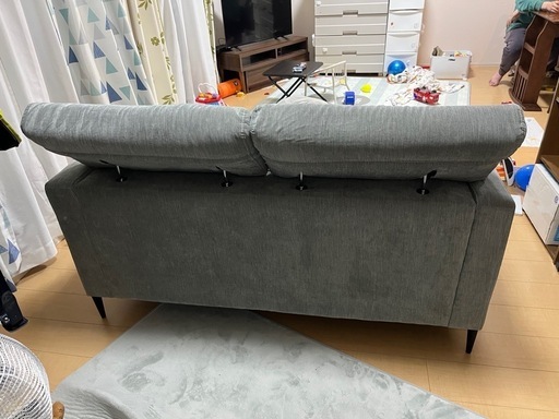 ニトリ2人掛け布張りソファ(サザーラ GY) (こっこ) 焼津の ニトリ2人掛け布張りソファ(サザーラ GY) (こっこ) 焼津の