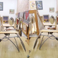 ※ WILD-1 ワイルドワン 折りたたみチェア リクライニングチェア アームチェア リラックスチェア ベージュ 軽量 アウトドア キャンプ◆幅69cm 奥行90～175cm 高さ115～89cm◆近隣配送無料 買取帝国 朝霞店の画像