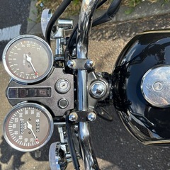 スズキ　GN125H 旧車スタイル　黒　吸い込み　GSメーターの画像