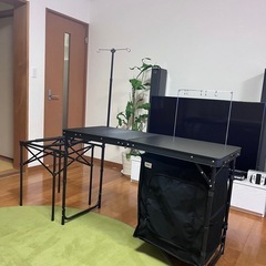 決まりましたテーブル　アウトドア　キッチン　バーナースタンド　キャンプ