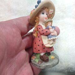 女の子の置物　レトロ　アンティーク　ビンテージの画像