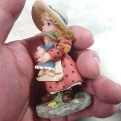 女の子の置物　レトロ　アンティーク　ビンテージの画像