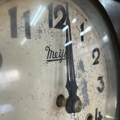 1017😺ジャンク品　レトロ　柱時計　Meiji の画像