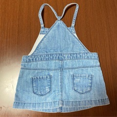 美品★ZAPAデニムジャンパースカートインナーパンツ付きの画像