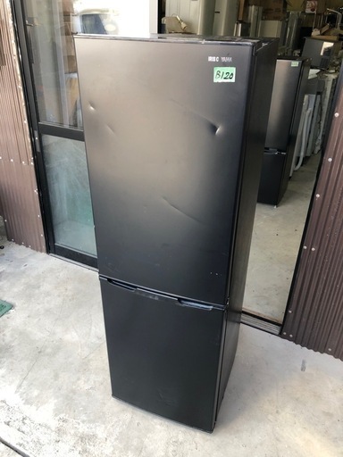 NO B120 ?福岡市内配送設置無料✨?冷蔵庫 ノンフロン冷凍冷蔵庫 162L ブラック IRSE-16A-B アイリスオーヤマ 一
