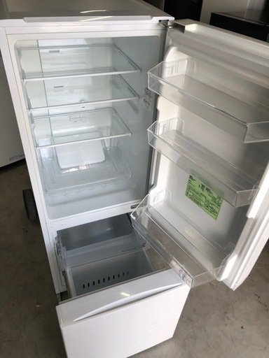NO B122 ?福岡市内配送設置無料✨?AF156Z-WE 冷蔵庫 ホワイト [156L /2ドア /右開きタイプ] 