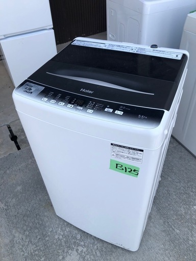 NO B125 ?福岡市内配送設置無料✨?ハイアール 洗濯機 JW-U55HK(K) ブラック 洗濯容量：5.5kg 2022年