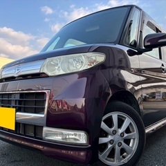 Bluetoothナビ付き☆月々8千円〜分割可❗️車検2年付き！【名義変更代込み】広い車内！大人気‼️ダイハツ タントカスタム☆Bluetoothナビ付き☆走行中DVD見れます☆ETC付き☆純正アルミ☆事故修復歴無し☆電動スライドドア☆ドライブレコーダー☆そのまま乗って帰れます！の画像