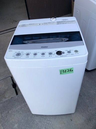 NO B126 ?福岡市内配送設置無料✨?全自動洗濯機 Joy Series ホワイト JW-C45D-W [洗濯4.5kg /簡易乾