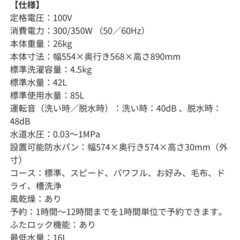 【受け取り決定】RORO YWMT45LW 全自動洗濯機 ヤマダオリジナル 4.5kgの画像