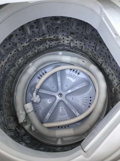 NO B134?福岡市内配送設置無料✨?全自動洗濯機 ベージュ系 ES-GE4E-C [洗濯4.5kg /簡易乾燥(送風機能) /上開