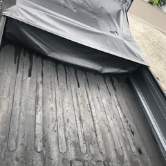 軽トラ　荷台ハーフシートカバー　黒の画像