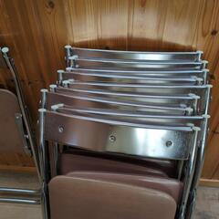 【4/25まで】折りたたみパイプ椅子8脚の画像