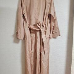 新品　タグなし　スプリングコート　Lサイズ　 ロングコート　レディース　ベージュの画像