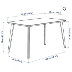 LISABO リーサボー　ダイニングテーブルの画像