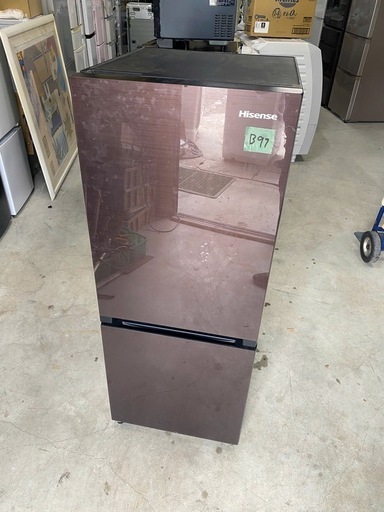 NO B97 ?福岡市内配送設置無料✨?ハイセンス 【右開き】154L 2ドア ノンフロン冷蔵庫 エディオンオリジナル ダークブラウン