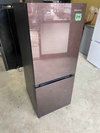 NO B97 ?福岡市内配送設置無料✨?ハイセンス 【右開き】154L 2ドア ノンフロン冷蔵庫 エディオンオリジナル ダークブラウン