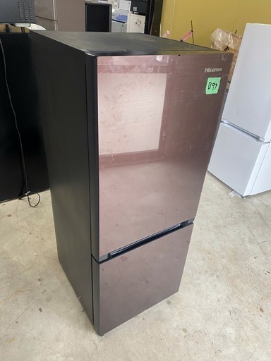 NO B97 ?福岡市内配送設置無料✨?ハイセンス 【右開き】154L 2ドア ノンフロン冷蔵庫 エディオンオリジナル ダークブラウン