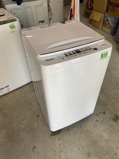 NO B113 ?福岡市内配送設置無料✨?ハイセンス 5.5kg 全自動洗濯機 HW-E5504 洗濯機本体　2021年