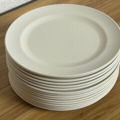 小皿　直径15cm　イノマタ化学株式会社　16枚　細かい傷あり　中古品