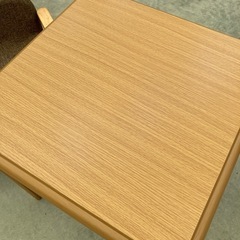 【kj122】美品 ダイニングこたつ 横幅58cm 正方形 ミニダイニング サイドテーブル 座椅子付き　 　検)一人暮らし　ファミリー　冷蔵庫　洗濯機　オフィス　事務　テーブル　ラック　収納　家具　ソファ ダイニング 食器棚 キッチンの画像