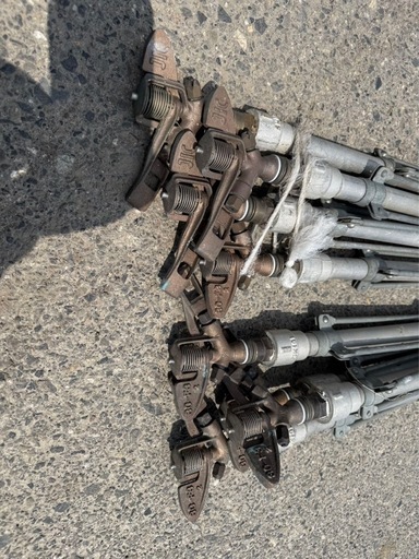 【決まりました】スプリンクラー ヘッド 双口 2口 360度 全回転 農業用 中古 / 撒水 散水 放水 水撒き 打ち水 ハウス 果樹