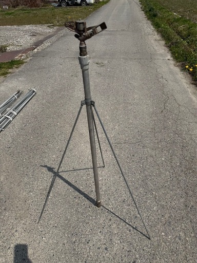 スプリンクラー ヘッド 双口 2口 360度 全回転 農業用 中古 / 撒水