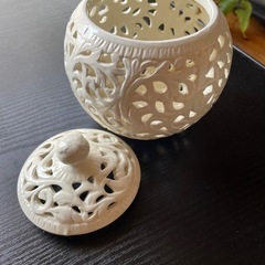 陶器　　照明　キャンドル入れの画像