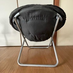ソーサーチェア / 折りたたみ型(ブラック)の画像