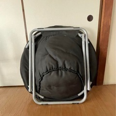 ソーサーチェア / 折りたたみ型(ブラック)の画像