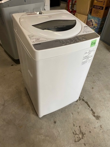 NO B106 ?福岡市内配送設置無料✨?東芝 全自動洗濯機 5kg グランホワイト AW-5G6 W 2019年