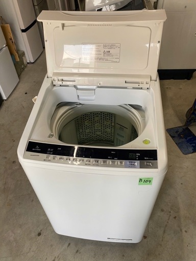 NO B109 ?福岡市内配送設置無料✨?日立 7．0kg全自動洗濯機 エディオンオリジナル ビートウォッシュ ホワイト BW-V70