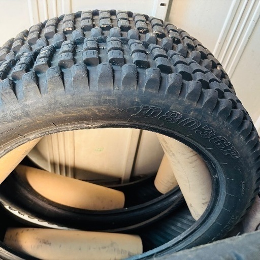 DUNLOP D803GP 前後中古タイヤセット　トライアル　値下げ DUNLOP D803GP 前後中古タイヤセット トライアル - メルカリ