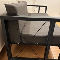 差し上げます・オシャレな2人掛けソファ の画像