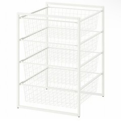 【お譲り先見つかりました
】【IKEA】ワイヤーバスケット(ホワイト)の画像