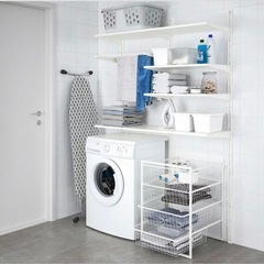 【お譲り先見つかりました
】【IKEA】ワイヤーバスケット(ホワイト)の画像