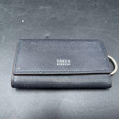 TAKEO KIKUCHI タケオキクチ メンズ　キーケース ネイビー