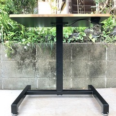 木目調 昇降式デスク 高さ自在 ☆配送応相談☆の画像