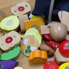 木製ままごとセットの画像