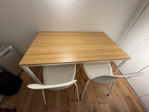 デスク ダイニングテーブル ＆ LIDÅS リードオース 椅子２脚セット