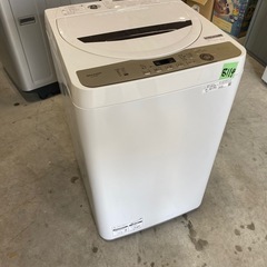 NO B114 🌈福岡市内配送設置無料✨🌈シャープ SHARP 全自動洗濯機 幅56.5cm(ボディ幅52.0cm) 6kg ステンレス穴なし槽 ブラウン系 ES-GE6E-T 2020年の画像